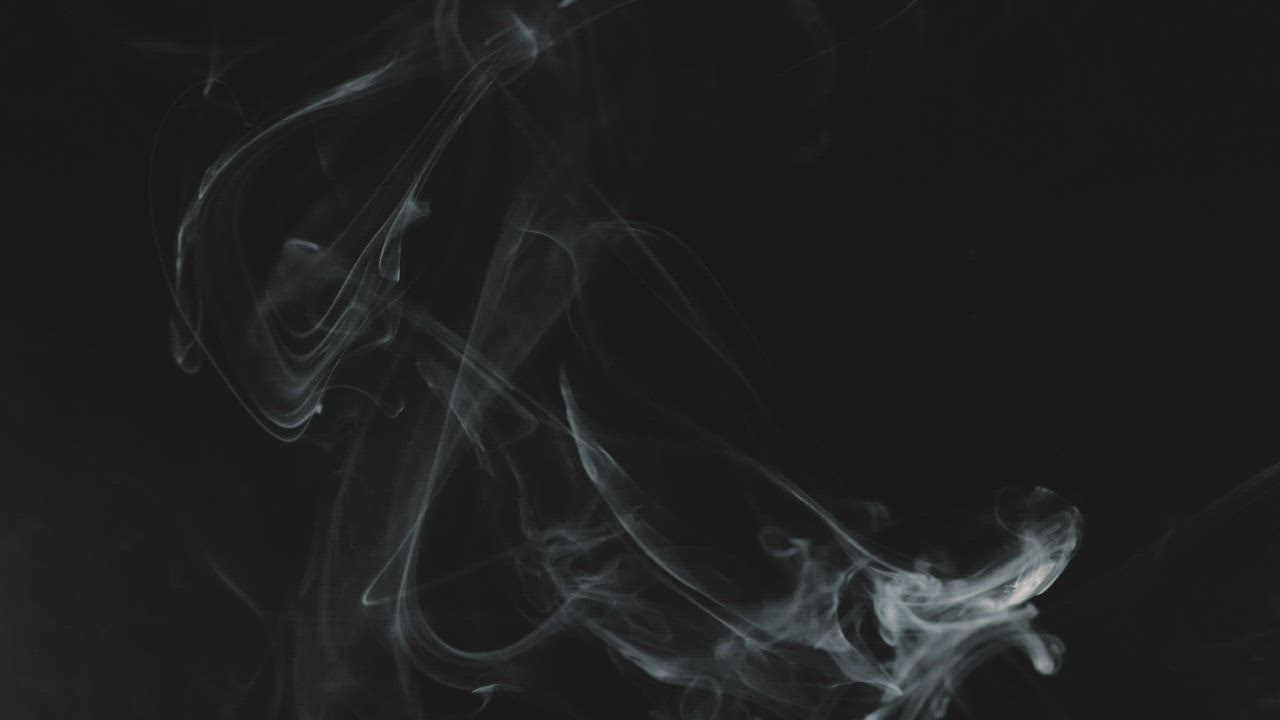 Abstract white Smoke on black background  Stock image  Colourbox